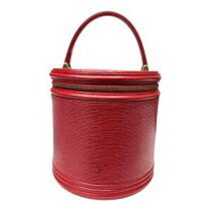 Louis Vuitton Cannes Epi Leather Handbag Red